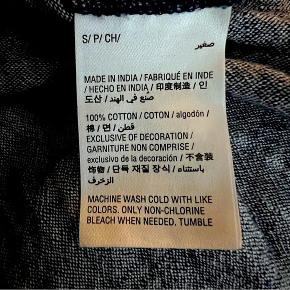 Style & Co. Peasant Off The Shoulder Tassels Bell Sleeve Cotton Blouse Size S - Picture 6 of 6